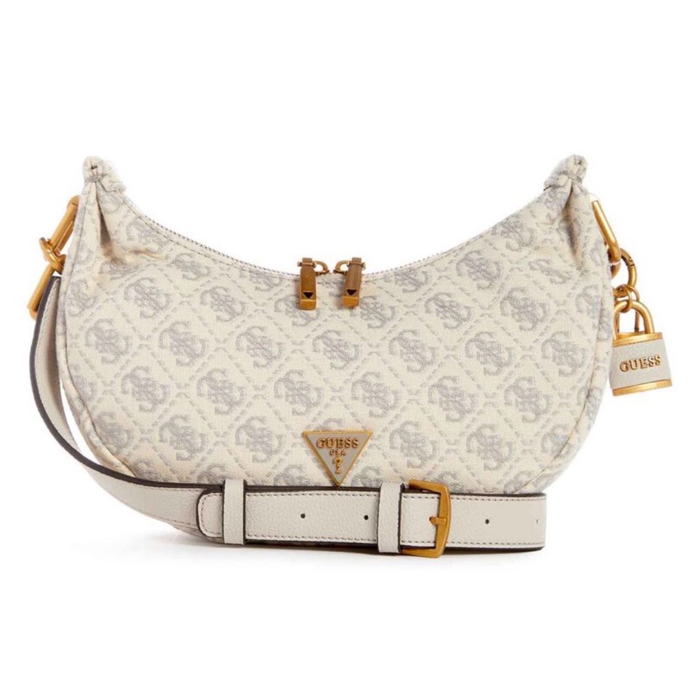 GUESS Shemara Mini Hobo White